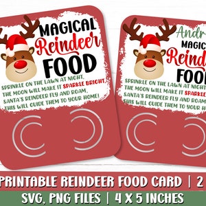Renne nourriture carte PNG, renne nourriture support carte, renne carte PNG, carte de Noël PNG, Noël imprimable Png