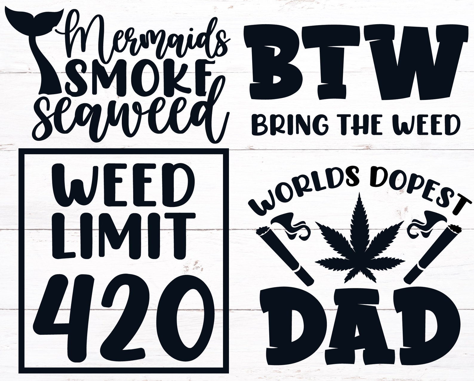Download 32 Weed SVG Bundle Weed Quotes SVG Bundle Funny Stoner SVG | Etsy