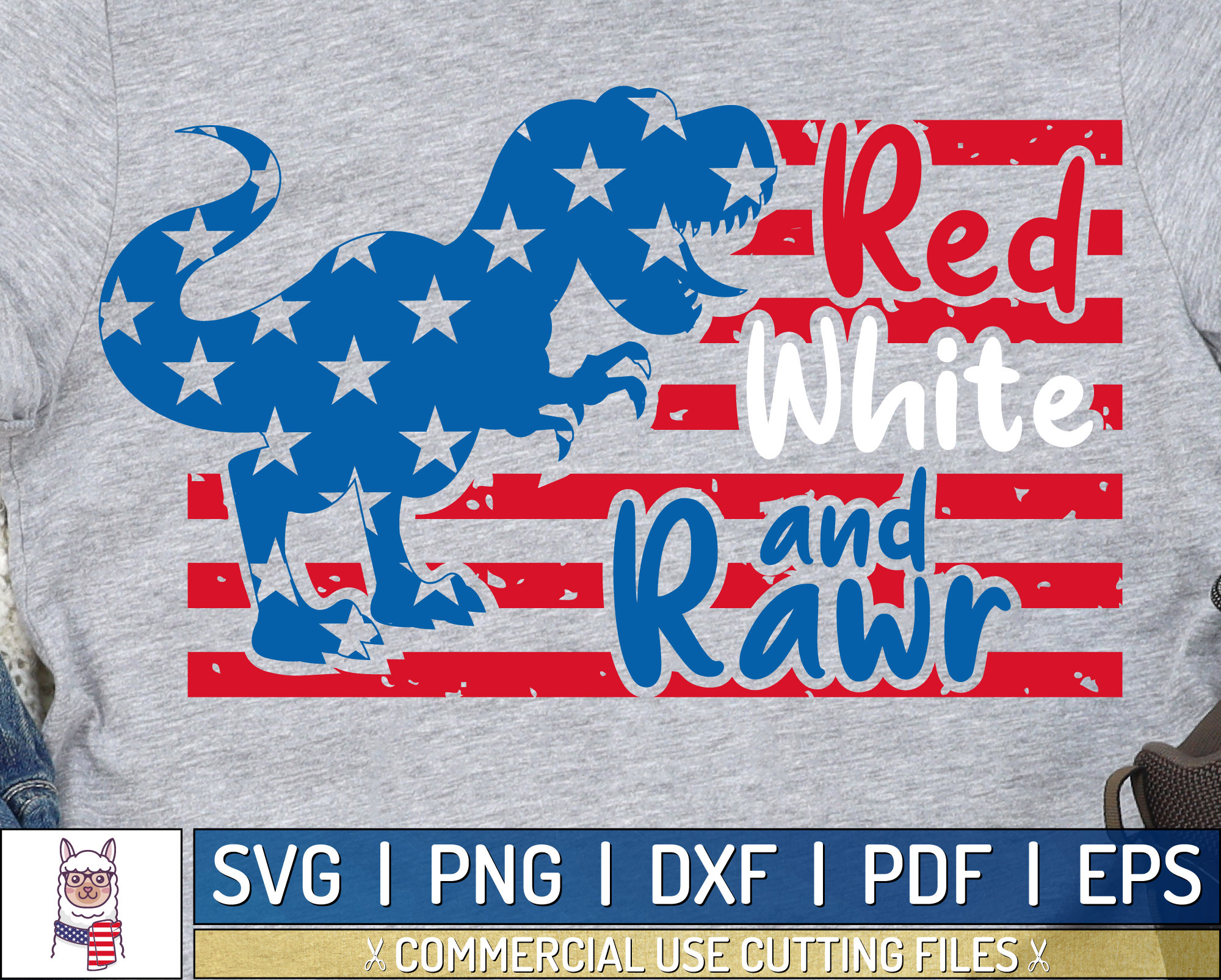 Red White And Rawr SVG, Fourth of July SVG, Independence day SVG, 4th…