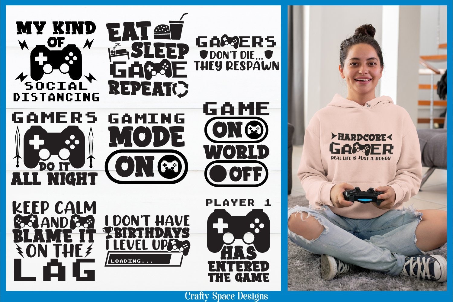 Gamer, Real Life is Just a Hobby SVG