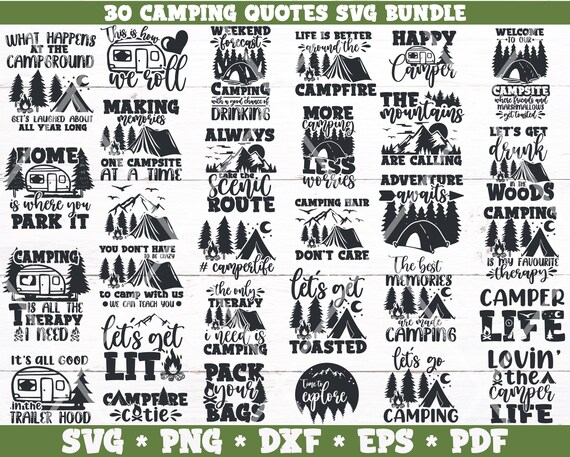 Download Camping Svg Bundle Camping Quotes Svg Bundle Camper Life Etsy