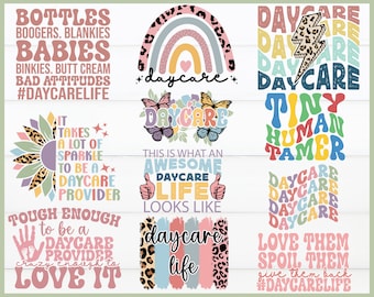 Erzieherin PNG SVG Bundle, Kinderfürsorge Designs (Digitaler Download)