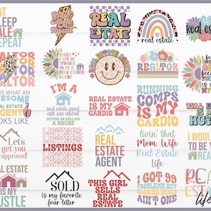 Realtor SVG PNG Bundle: Real Estate Quotes (Digital Download)