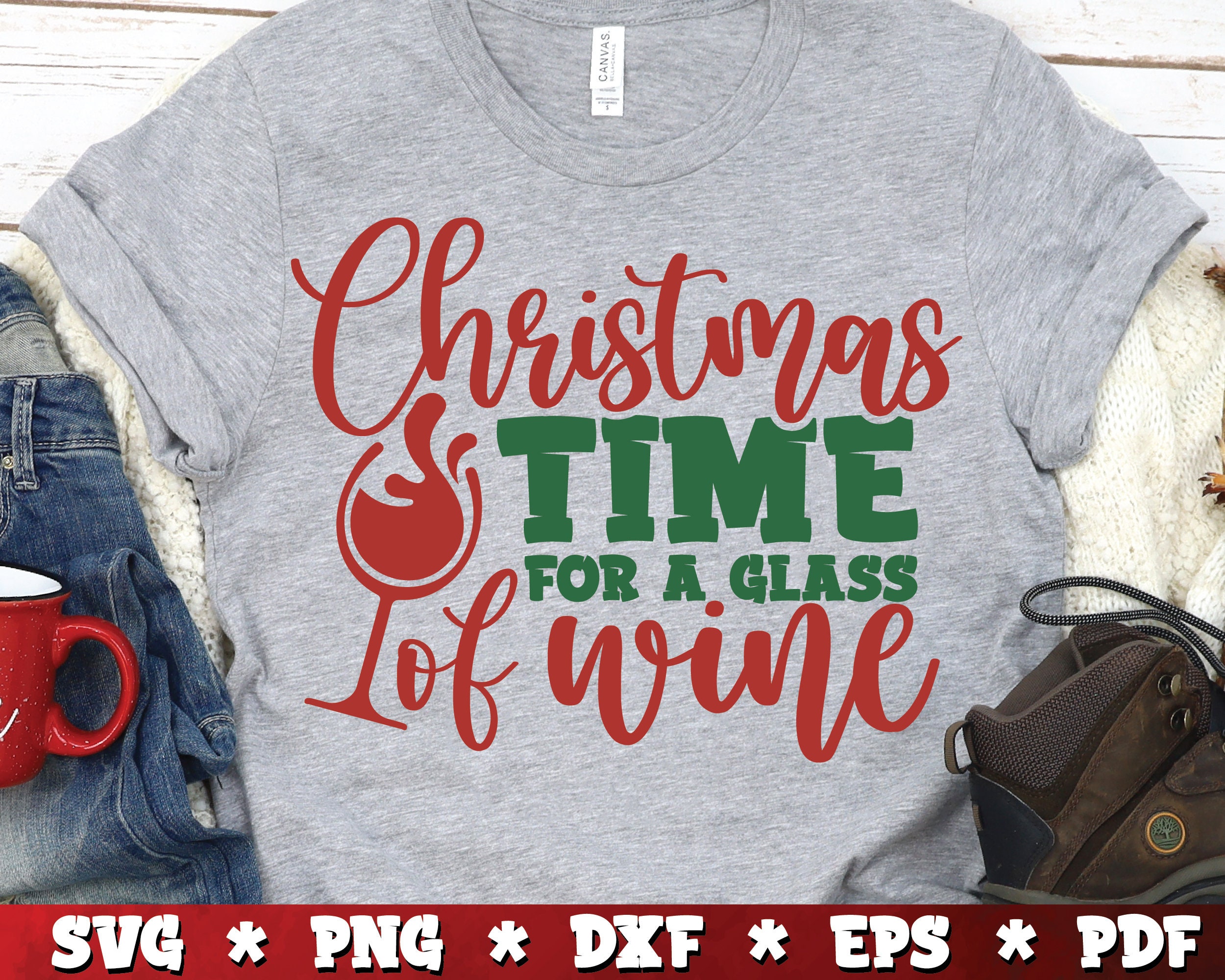 Christmas Wine SVG Bundle Christmas SVG Bundle Cut Files - Etsy