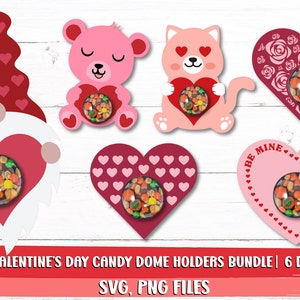 Valentinstag Candy Dome SVG Bundle / Candy Dome SVG / Valentinstag Candy Dome SVG / Layered Candy Dome SVG / Candy Halter Ornament