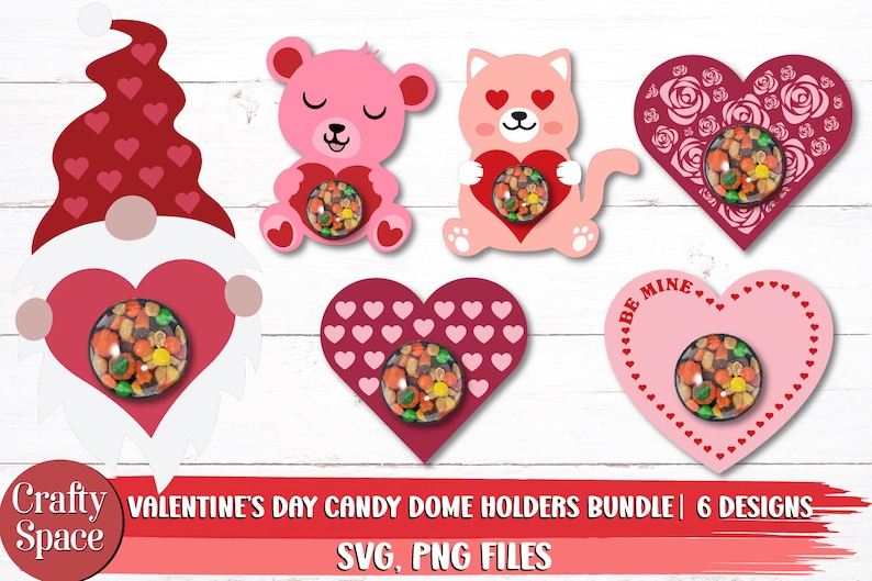 Valentine Candy Dome SVG Bundle / Candy Dome SVG / - Etsy