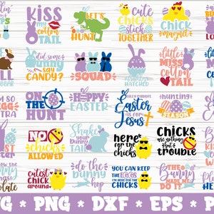 Pasen SVG-bundel png dxf eps grappig Pasen kinderen svg Pasen citaten gezegden svg lente svg paasei svg gesneden bestanden cricut commercieel gebruik