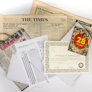 Birthday or Anniversary Gift.Genuine Newspaper for Day of Birth.Ideal Birthday Present for Dad or Mum. Archive edition. Milestone Birthday. image 1