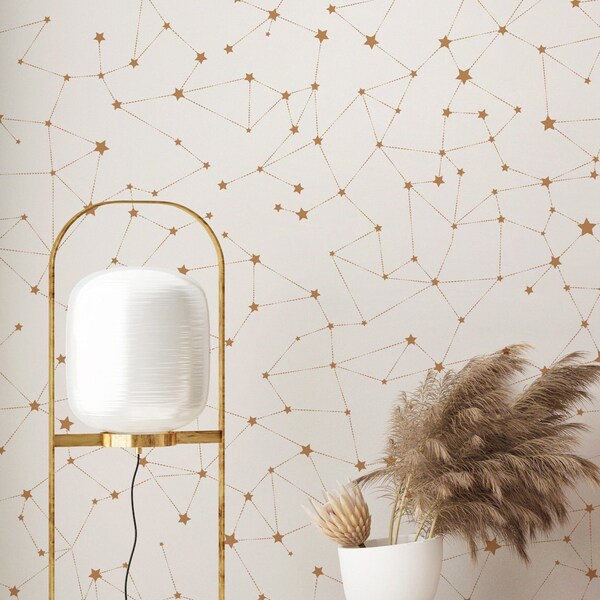 Peel and Stick Stars Wallpaper - Etsy