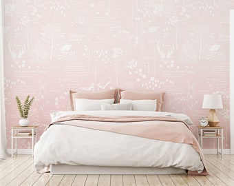 Girls Room Wallpaper - Etsy Girls Room Wallpaper - Etsy