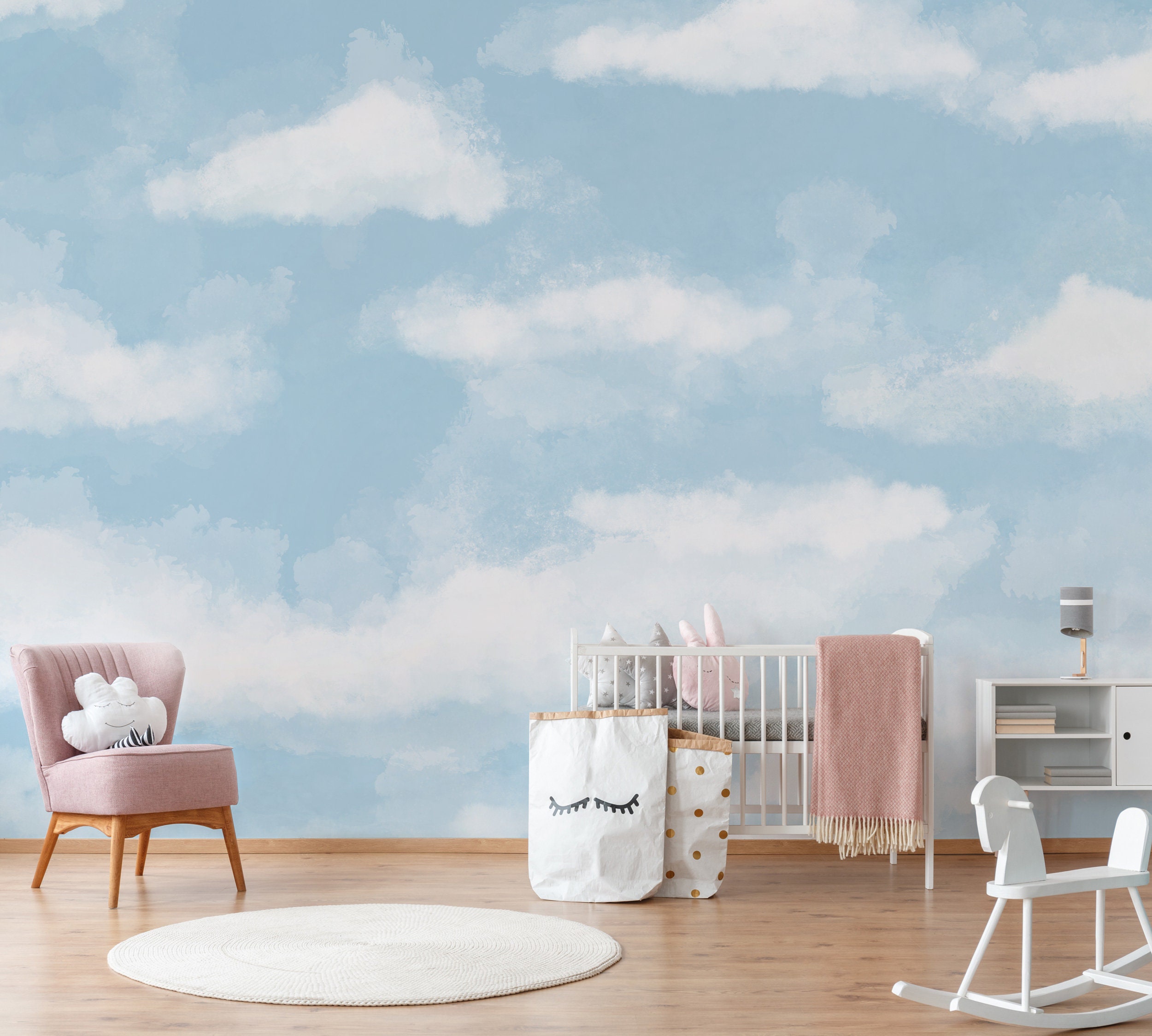 Jaamso royals Sky White Cloud self adhesive wallpaper  JAAMSO ROYALS