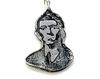 Sterling Silver Barnabas Portrait Charm