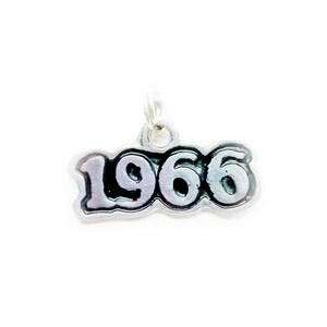 Sterling Silver 1966 Charm