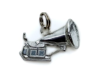 Sterling Silver Quentins Phonogram Charm
