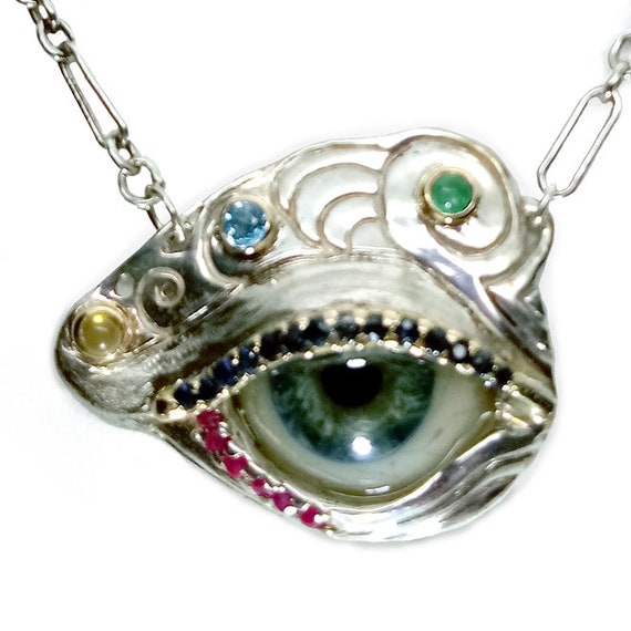 Antique Glass Eye Fragment evil Eye Pendant 1 Etsy Australia