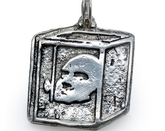 1840 Head of Judah Charm Sterling Silver