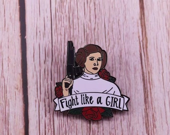 Princess Leia Rebel Baddie Star Wars inspired eco friendly brooch