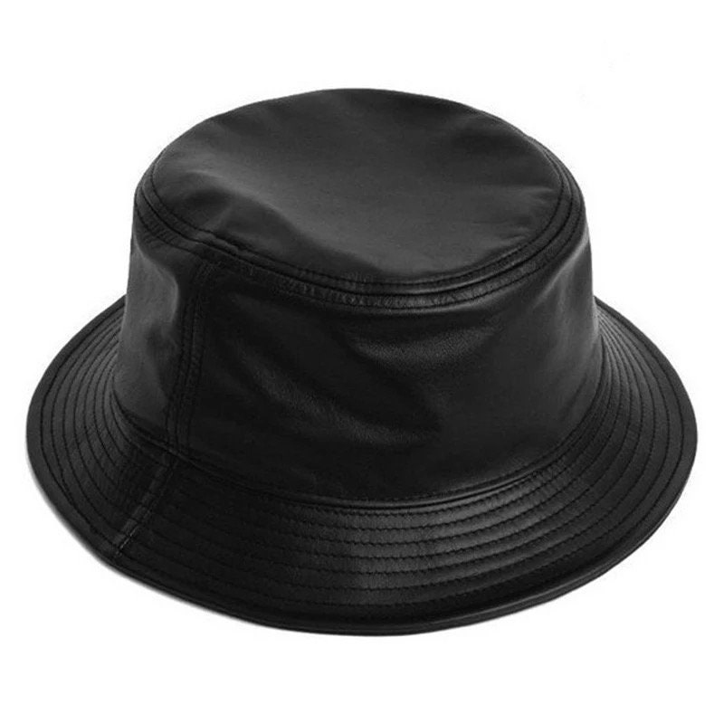 Vegan Leather Bucket Hat - Etsy