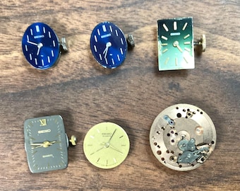 1 Lot of 6 Seiko non working movements   Ref 26-RG-000