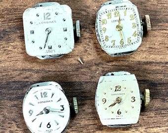 1 lot of 4 Longines 4 LL Running movements with dial.  Ref RG4ll