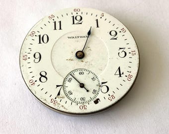 Waltham Grade 625 Size 16s 17 jewels movement and dial only Ref Ahow250