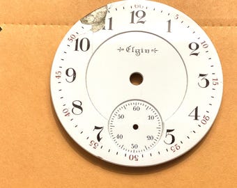 Elgin double sunk 44.5 pocket watch dial only.   REF3147c