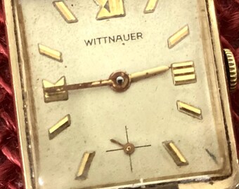Vintage Art Deco Gold Filled Wittnauer Revue Tank Watch - Etsy 日本
