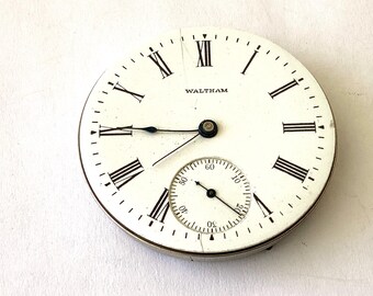 American Waltham Grade 610 movement size 16s 7 jewels works for parts or repair only.  Ref wxhow250