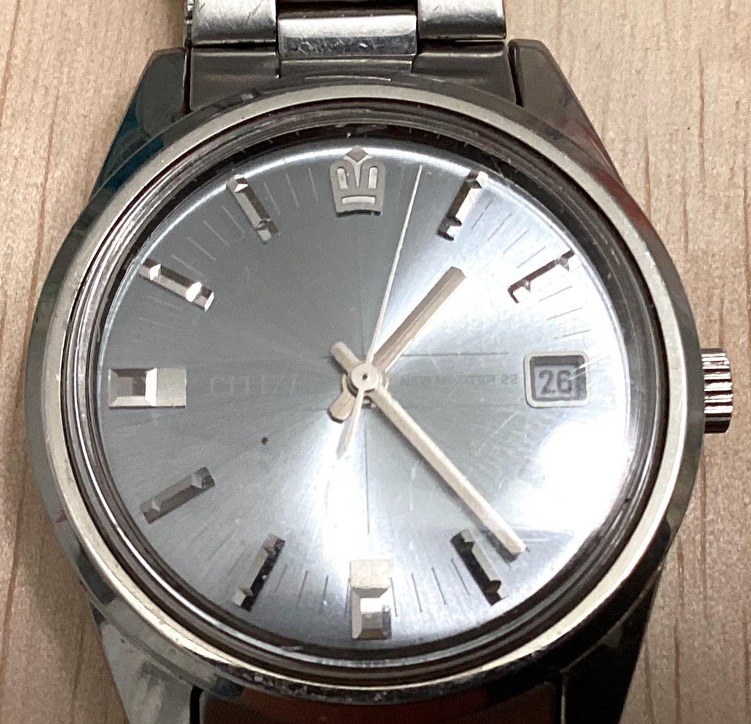 Preowned Citizen New Master 22 Manual Wind With Silver Dial