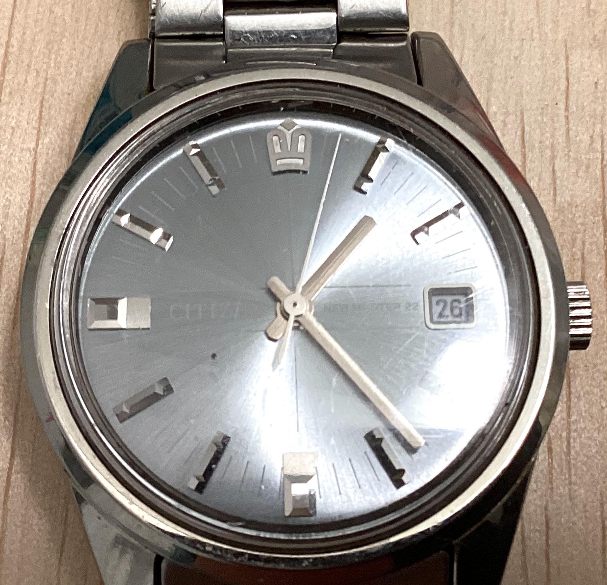 Preowned Citizen New Master 22 Manual Wind With Silver Dial