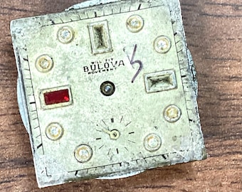 Bulova 10AN 15 Jewel Non Working movement and dial  Ref RG15AN