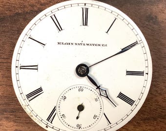 Elgin National Watch Co., endast nyckelsats, klass 97, urverk.