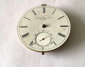 Railroad timekeeper pocket watch movement 3510. Ref 1879-how250