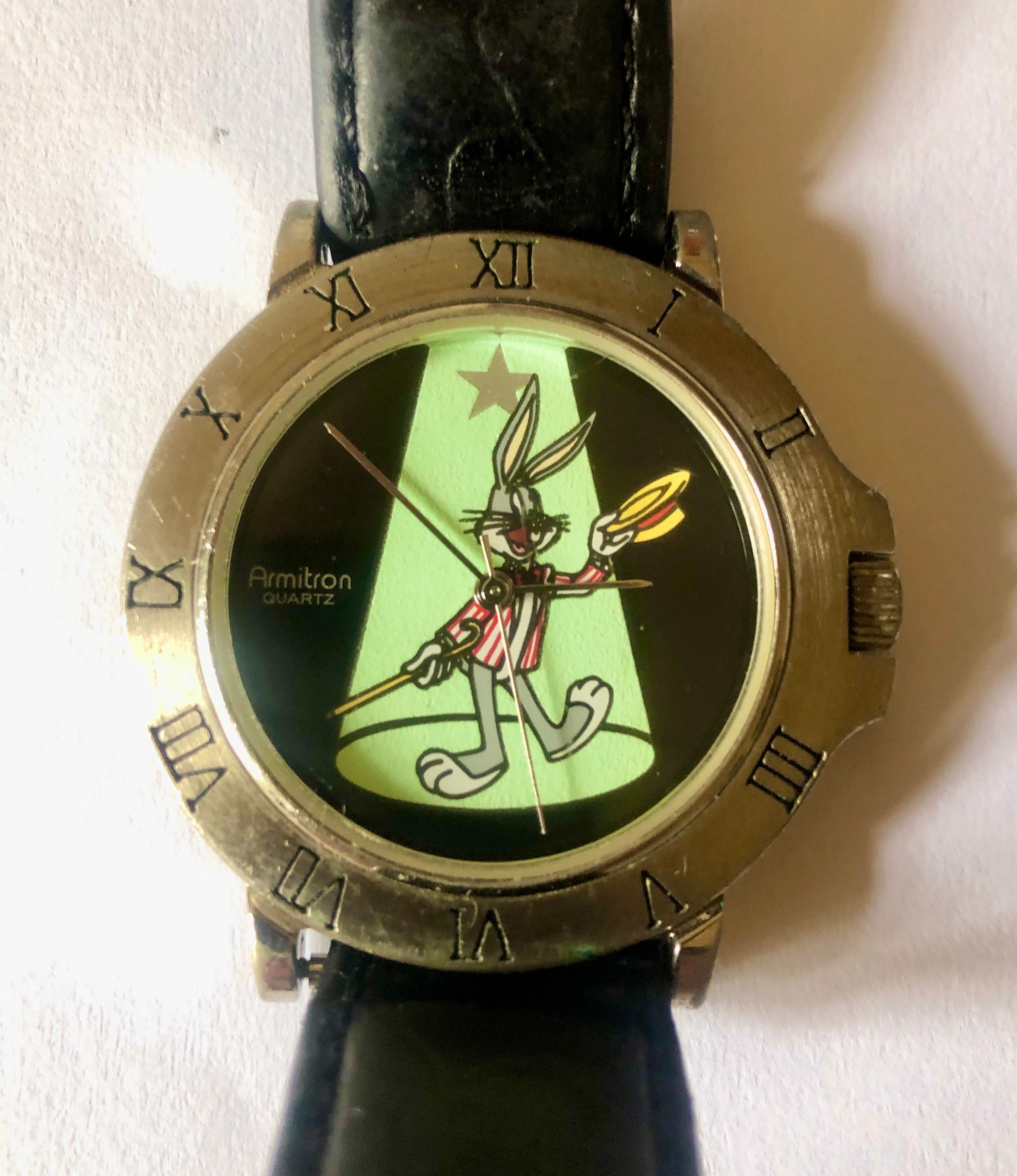Vintage Armitron Quartz Bugs Bunny Wristwatch Water Resistant 1995