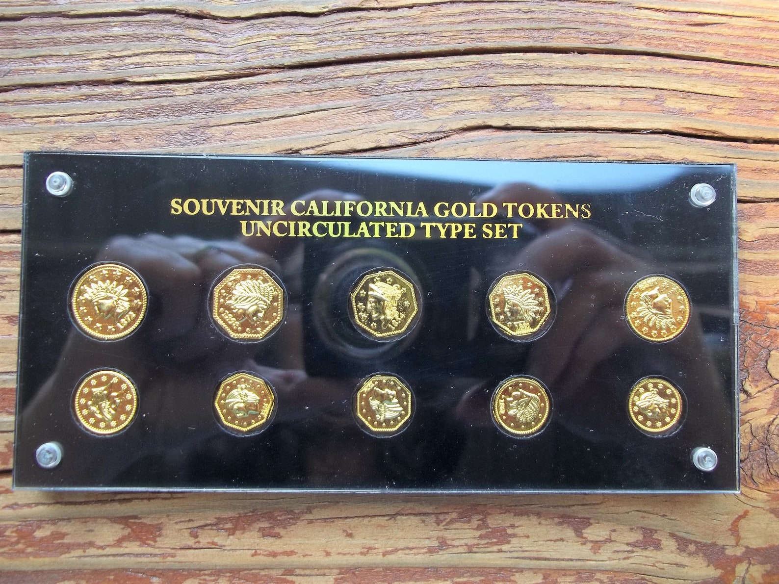 Souvenir California Gold Tokens Uncirculated Type Set 10 Etsy
