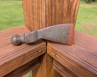 Tomahawk Peace Pipe & Axe Cast Iron Hatchet Trade Ax Tool Metal