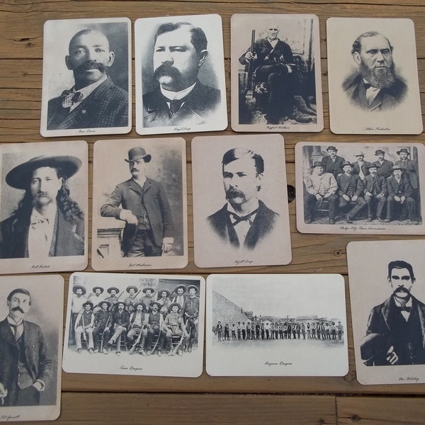 Legendary Lawmen Old West Western Lawman Photos Texas Rangers Wild Bill Hickok Doc Holliday Bat Masterson Alan Pinkerton Earp Brothers