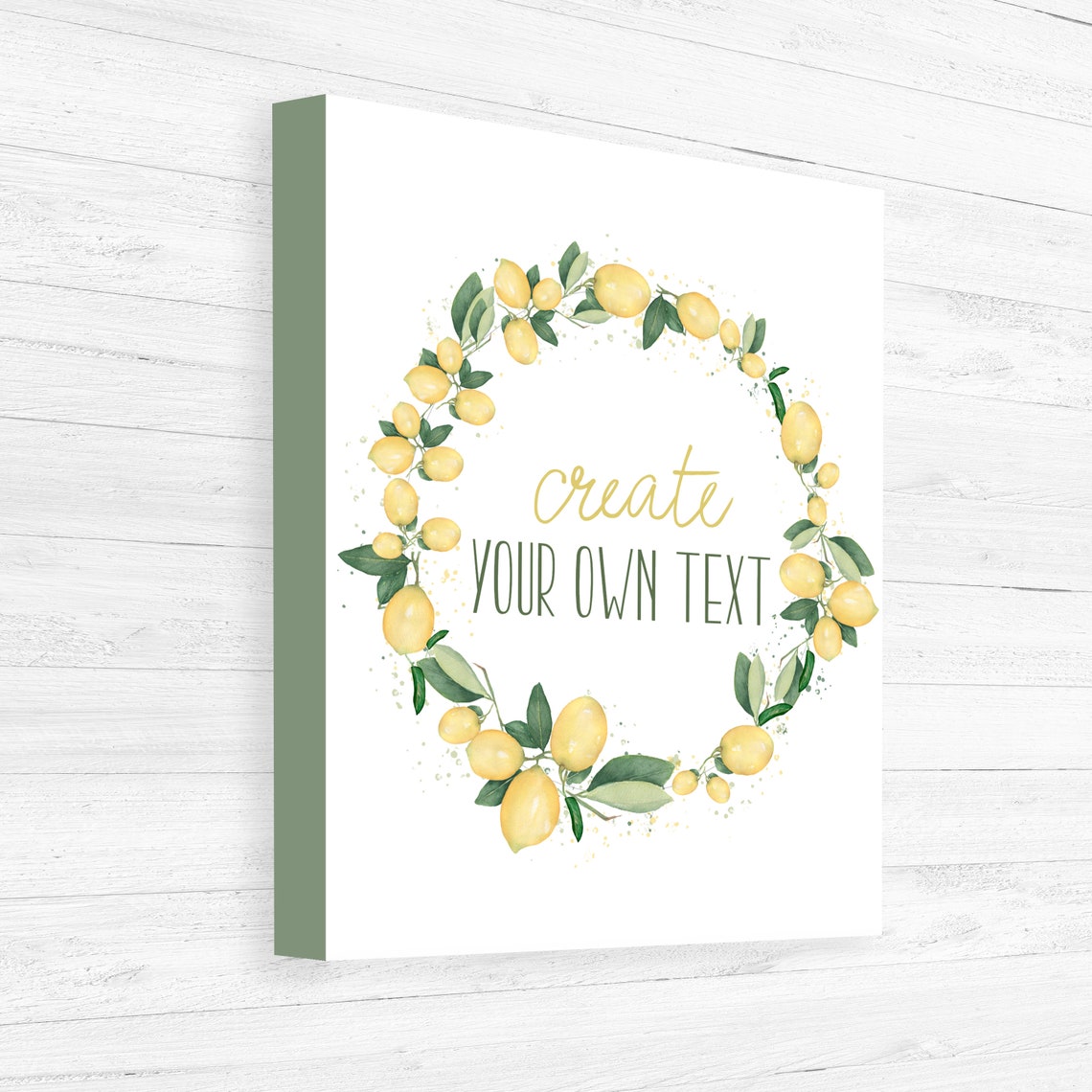 Personalized Word Art Canvas Create Your Own Text Print Etsy