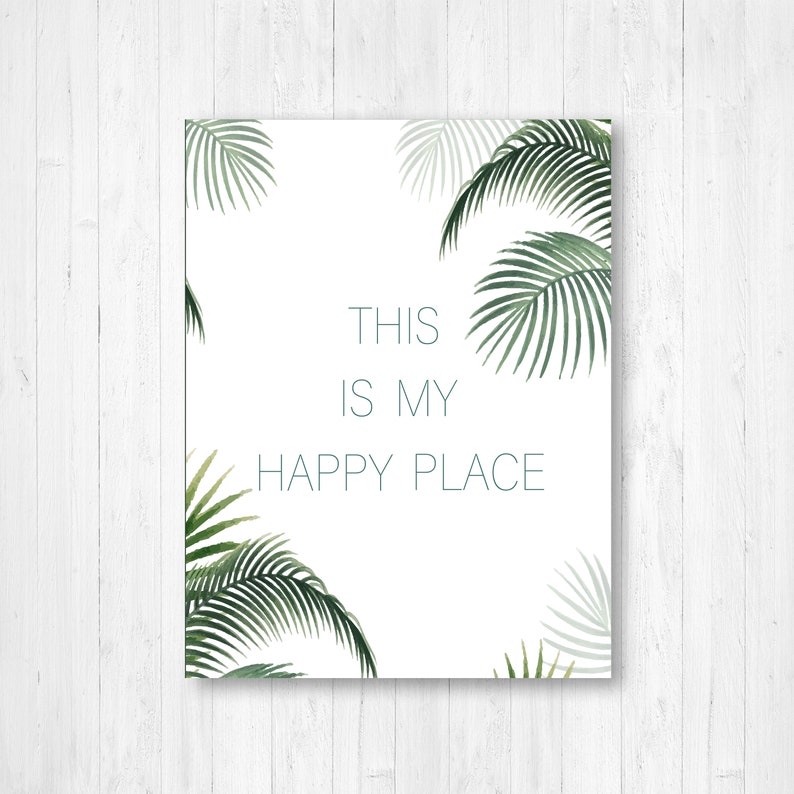 This is My Happy Place Print This is My Happy Place Canvas | Etsy