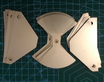 Butterfly Capacitor Plates: Stainless Steel, Laser Cut