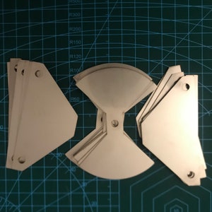 Butterfly Capacitor Plates: Stainless Steel, Laser Cut