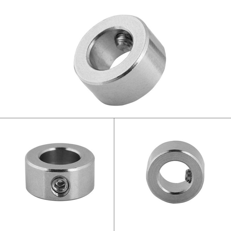 Shaft Lock Collars for Capacitor Build, Idm5/5mm, Od10mm, With Allen