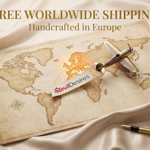 Worldwide shipping for luxury handmade leather BDSM bondage set crafted in Europe premium couple gift.