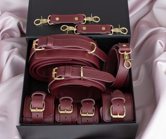 Genuine Leather BDSM Kit 