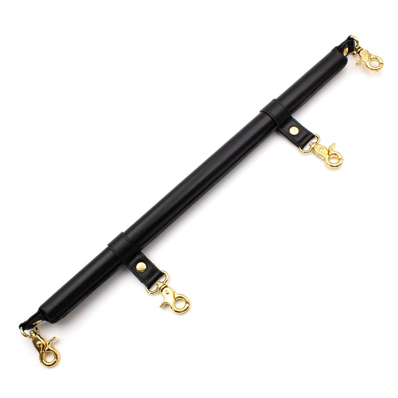 4 Point Spreader Bar, Restraints Spreader Sets with Cuffs and Collar, Leather Spreader Bar for Legs, Bondages BDSM Game, Anniversary Gift
