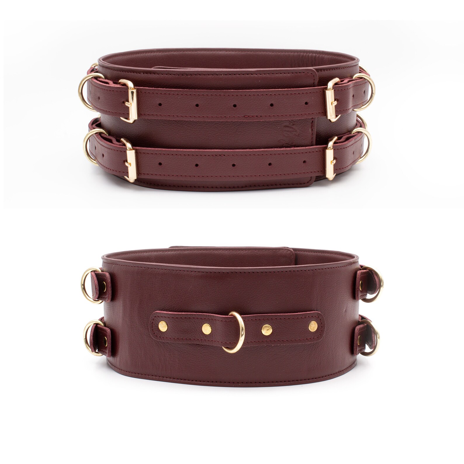 Luxury Leather BDSM Bondage Gear Leather Restraint Set for Etsy