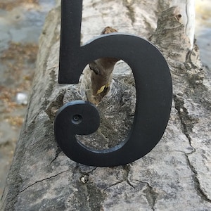 Metal address number for house or building-Street address numer-Custom metal address sign-Housewarming gift