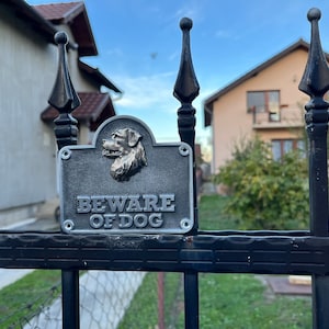 Beware Rottweiler dog plate,Beware of the dog sign,Rottweiler dog full metal cast plate for gate,Beware of Dog fence & wall plaques