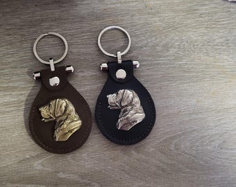 Labrador Retriever leather keychain,Labrador Retriever puppy for dog lovers leather keychain gift,Labrador Retriever Pet lover keychain gift