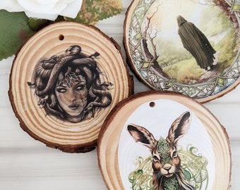 Misprinted ornaments - broken wood slices - new ones all the time! (Please read individual descriptions)